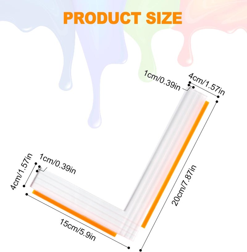 UCEC Paper Positioning Tool (6×8 inch) – Small Gel Plate Printing Placement Tool for Paper Alignment Layering, Acrylic L Square Ruler for Gel Printing Plate, Printmaking and Card Making Supplies - Image 5